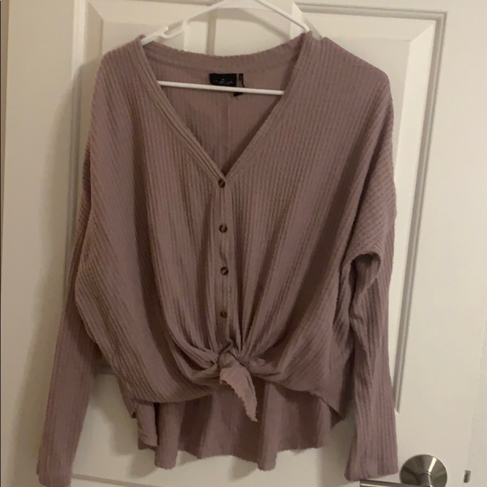 Urban Outfitters cozy waffle knit shirt